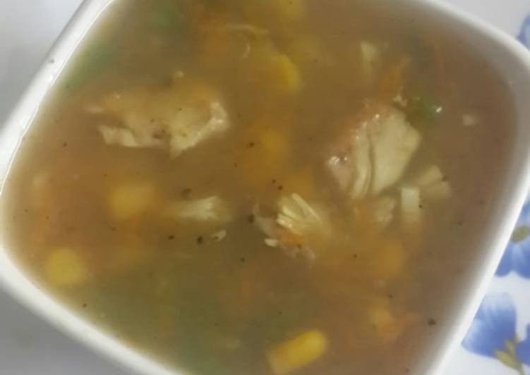 Recipe of Quick Chicken corn soup