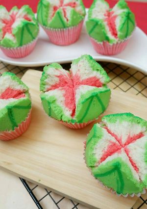 Foto resep Bolu Kukus Mekar Semangka