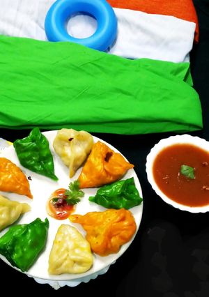 তিরাঙ্গা ম্যাগি মোমো(Tiranga Maggi Momo recipe in Bengali) রেসিপির প্রধান ছবি