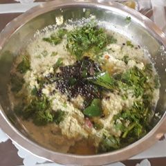 A picture of Coconut onion chutney.