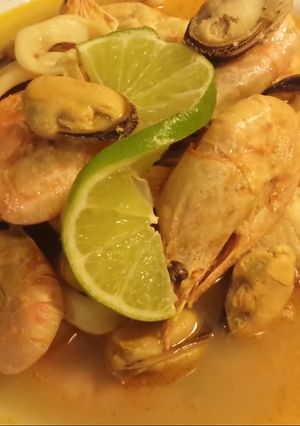 صورة لوصفة شوربة ثمار البحر الفرنسية (بولابيس)