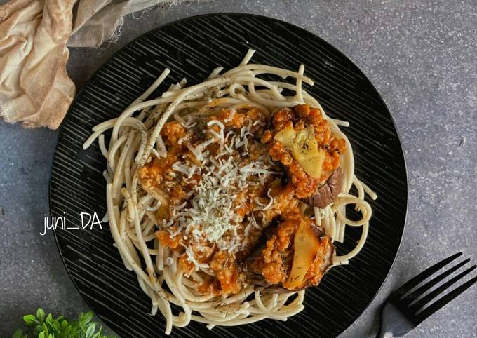 34.2~ Spaghetti Bolognese with Baked Eggplant