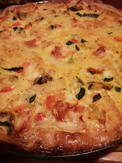 Una foto de Quiche de Calabacín y Salmón