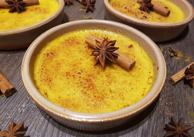 Crème brûlée aux épices de Noël