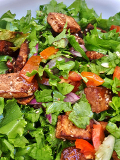 Tofu salad(salad meh awara) ainihin hoton girkin