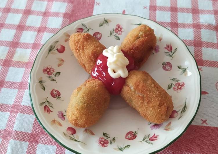 Croquetas de menestra y pescado