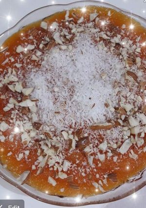 A picture of Soji ka halwa.