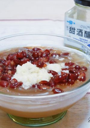 酒釀紅豆藕粉 的食譜成品照片