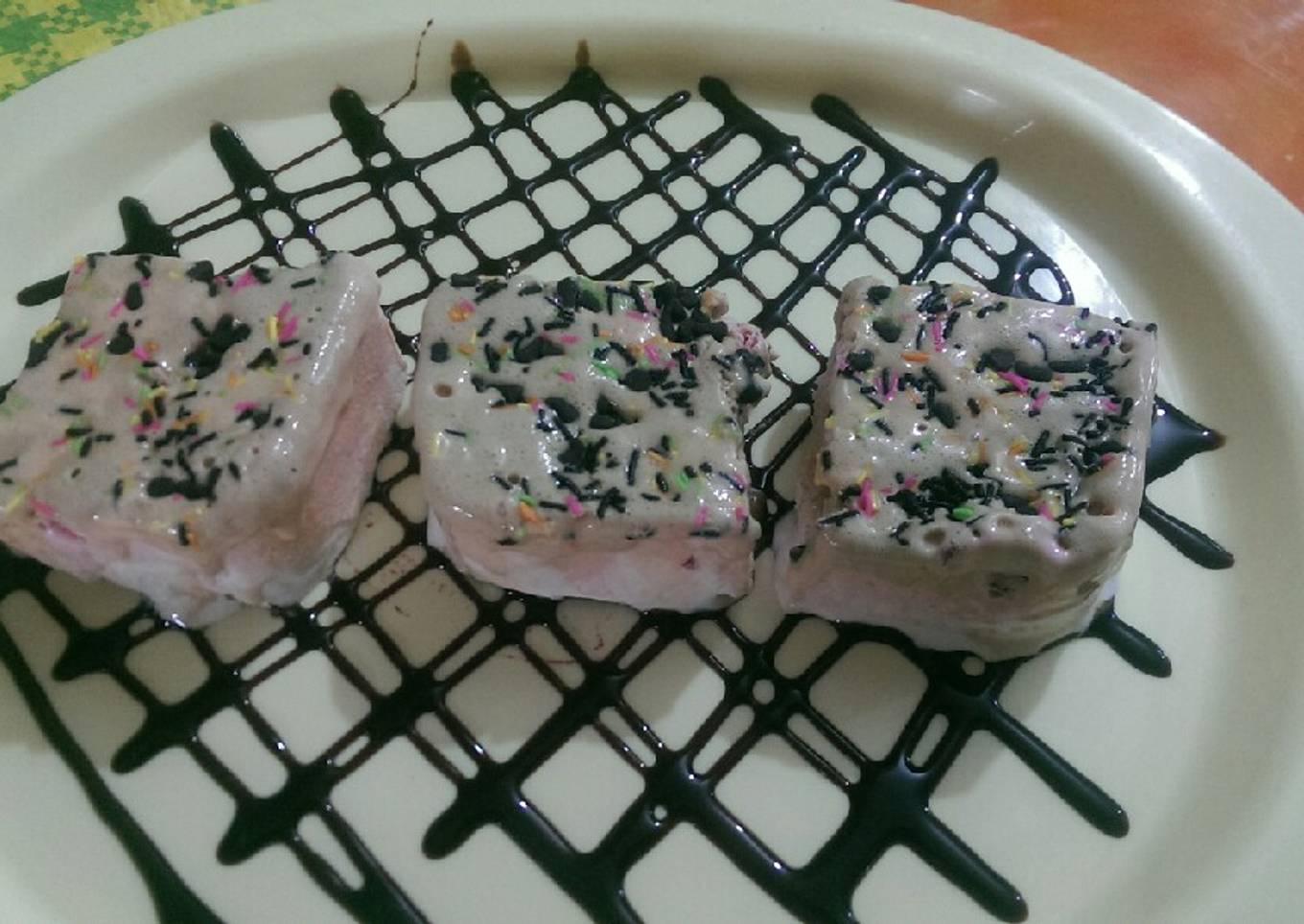Three layer ice cream