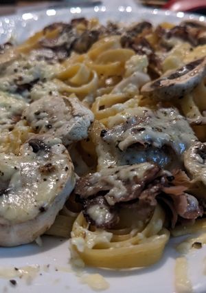 A picture of Mystery pasta.