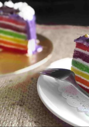 Foto resep Rainbow Cake Kukus