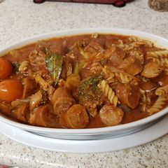 Italian Sausage Pasta 😀 A picture of Italian Sausage Pasta 😀.