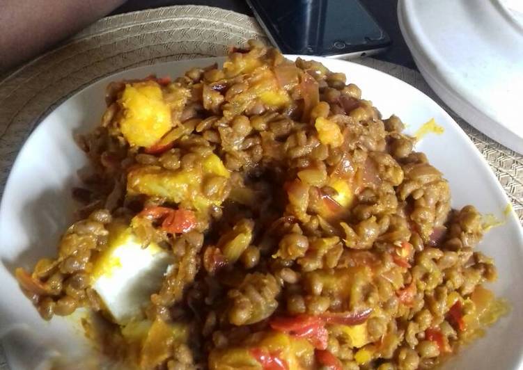 Recipe of Perfect Porriage beans with boiled yam