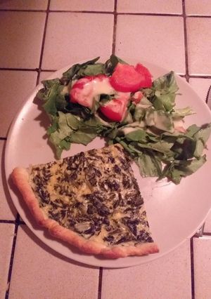 Une photo de Tarte aux épinards express
