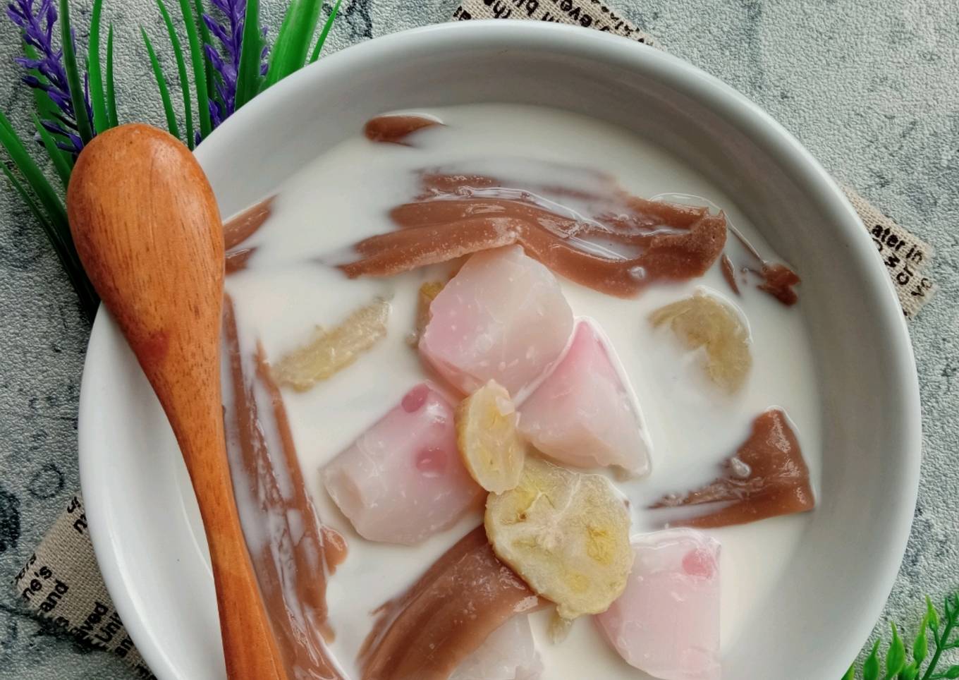 Es Cantik Pisang Jelly Coklat