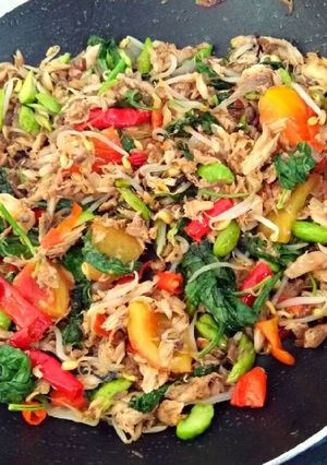 Foto resep Tumis pindang tongkol petai toge