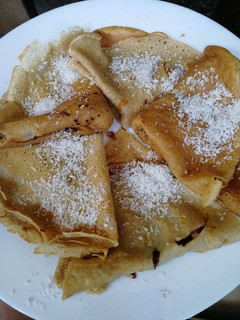 Una foto de Crepes de avena. Receta saludable para diabetes