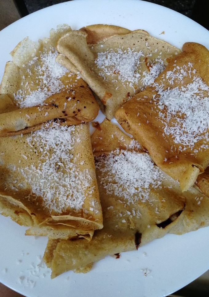 Una foto de Crepes de avena. Receta saludable para diabetes