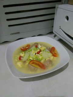 Foto resep Sawi Putih Kuah Simpel