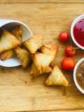 One bite beef samosa