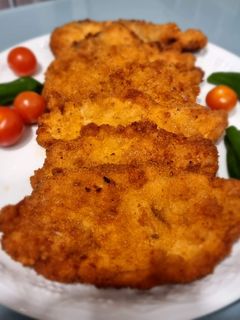 Una foto de Pechugas de pollo rebozadas (Receta de Paqui)