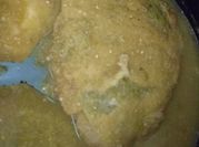 Una foto de queso panela frito