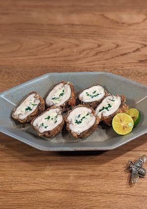 A picture of ★ Fried stuffed shiitake mushrooms ★.