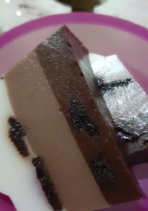 Foto resep Puding oreo 3 lapis