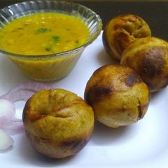 A picture of Dal Bati in Appe Pan.