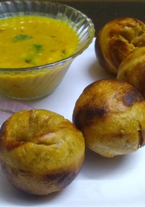 A picture of Dal Bati in Appe Pan.