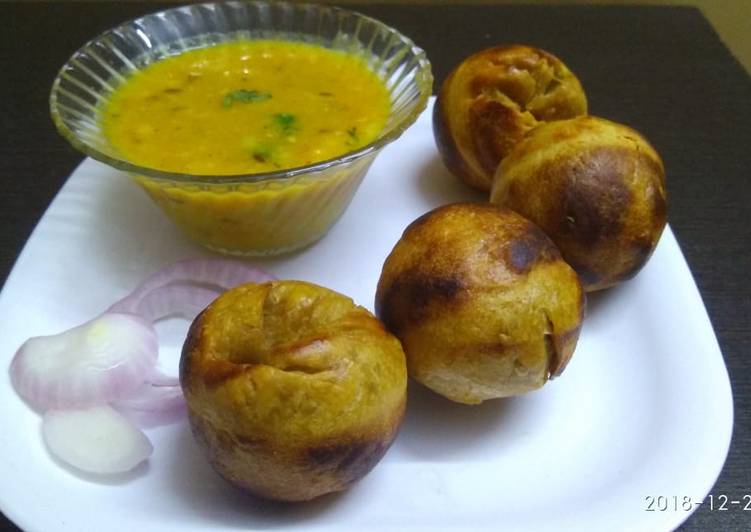 Recipe of Super Quick Homemade Dal Bati in Appe Pan