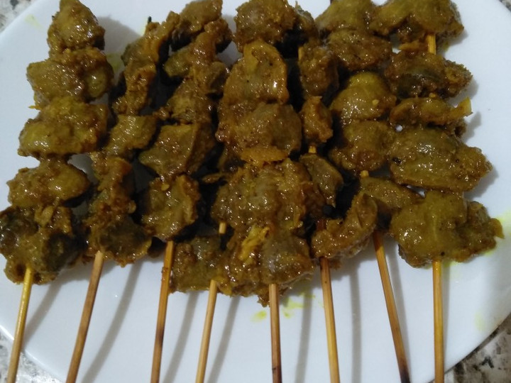 Anti Ribet, Membuat Sate Ampela bumbu kuning Wajib Dicoba