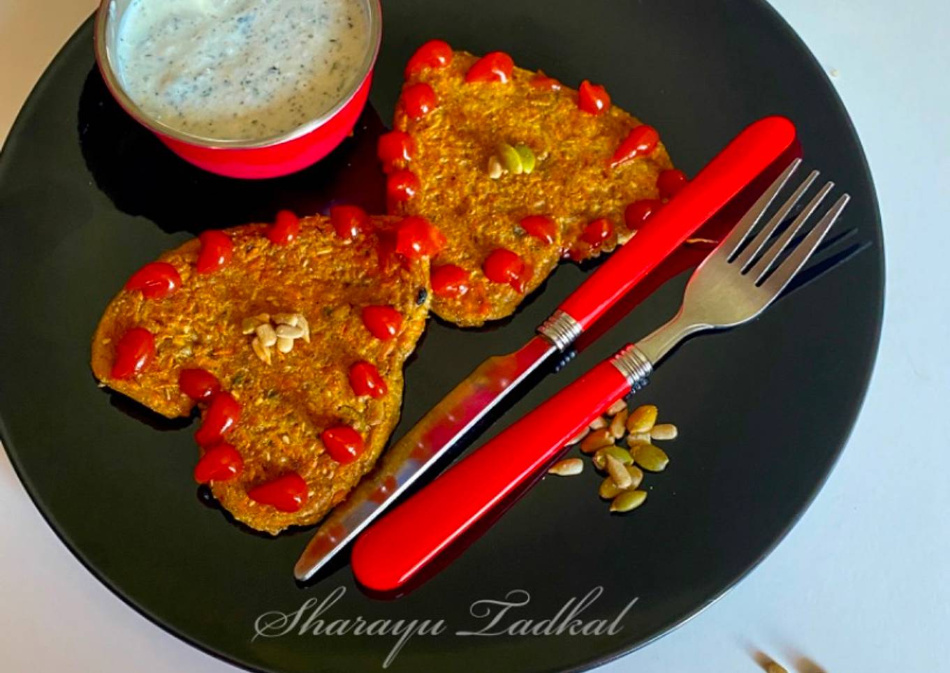 Carrot seed pancakes