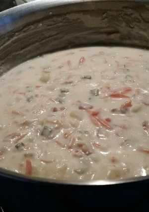 A picture of Tricia's Potato Soup.