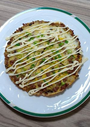 Hình của món Trứng chiên thịt băm.