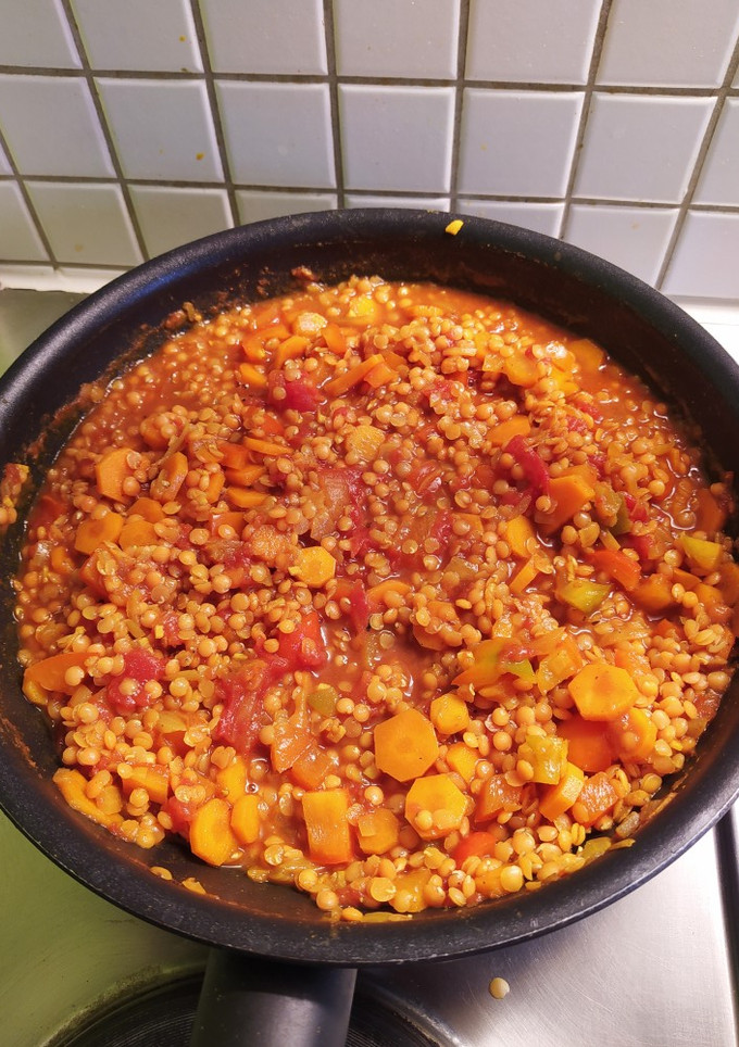 Una foto de Dhal de lentejas