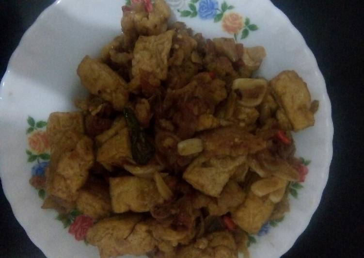 Udang tahu saus tiram