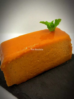 Una foto de Flan de boniato