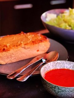 Una foto de Pastel al horno con palitos de cangrejo y merluza