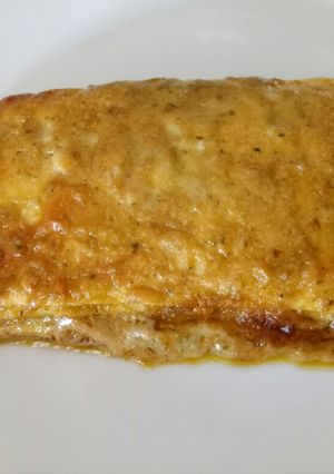 A picture of Pesto and pecorino lasagne.