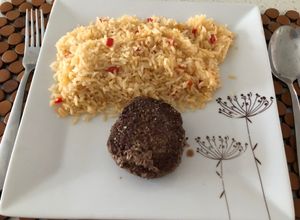 Una foto de Bistec de carne molida