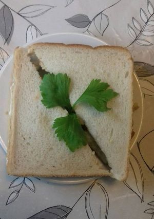 Foto resep Sandwich isi telur dadar