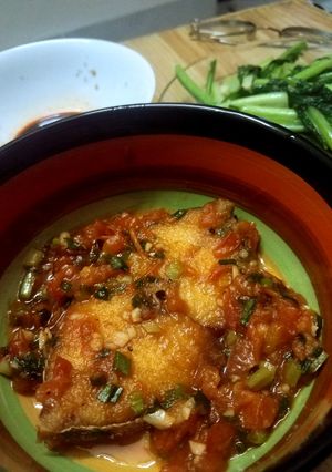 Hình của món Cá thu sốt cà.