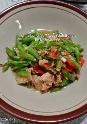 Foto resep Tumis Luncheon Ayam dan Buncis