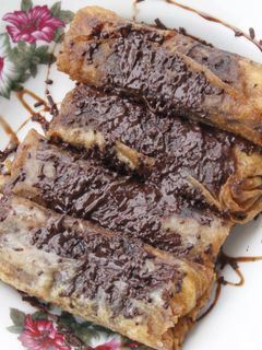 Foto resep Lumpia pisang coklat