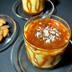 A picture of Eggless Caramel Custard.