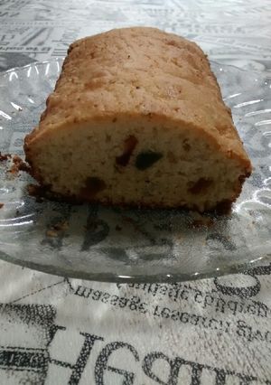 Una foto de Budín de frutas. Super fácil