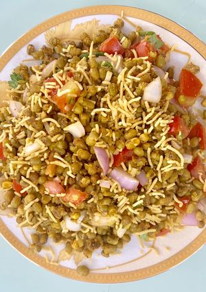 A picture of Moong Bean Chaat Salad.