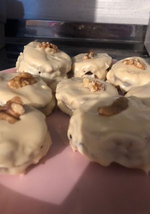 Una foto de Alfajores con nuez, sin gluten