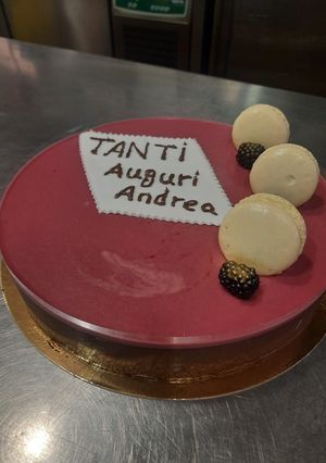 عکسی از دستور موس شکلاتی با گاناش تمشک جنگلی